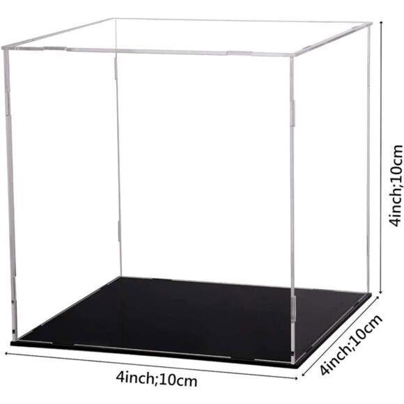 Display Case for Collectibles Assemble Clear Acrylic Box Alternative Glass Case - Picture 2 of 7